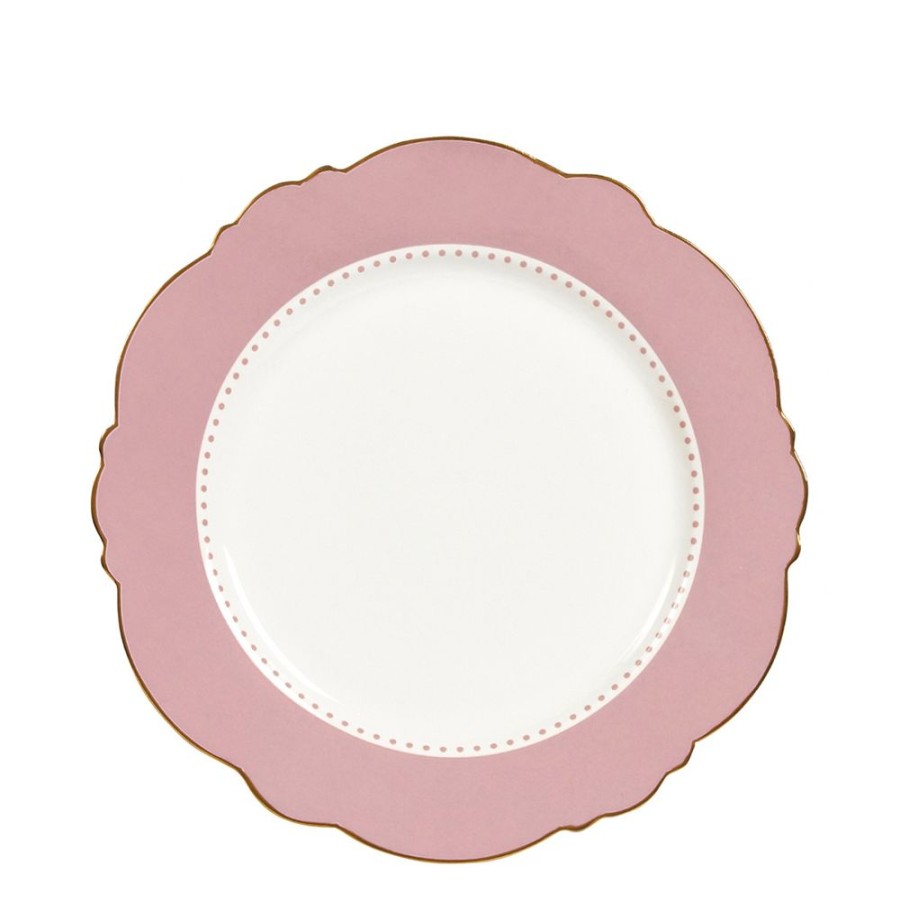 Art De La Table MATHILDE M Assiettes | Assiette A Dessert Madame De Recamier - Rose