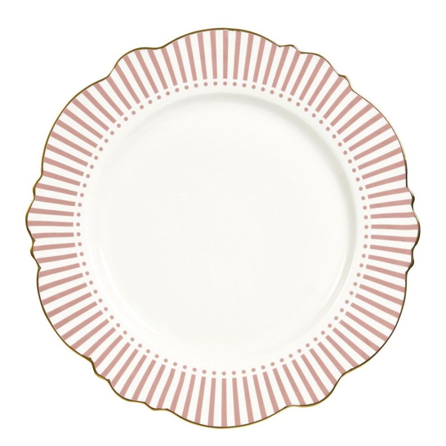 Art De La Table MATHILDE M Assiettes | Assiette Plate Madame De Recamier - Rose