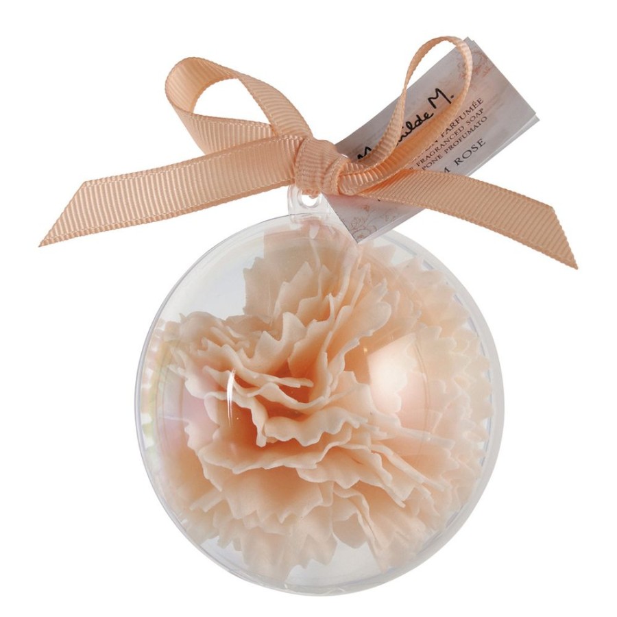 Bain MATHILDE M Feuilles De Savon | Boule De Savon Oeillet Nude Parfume - Parfum Rose