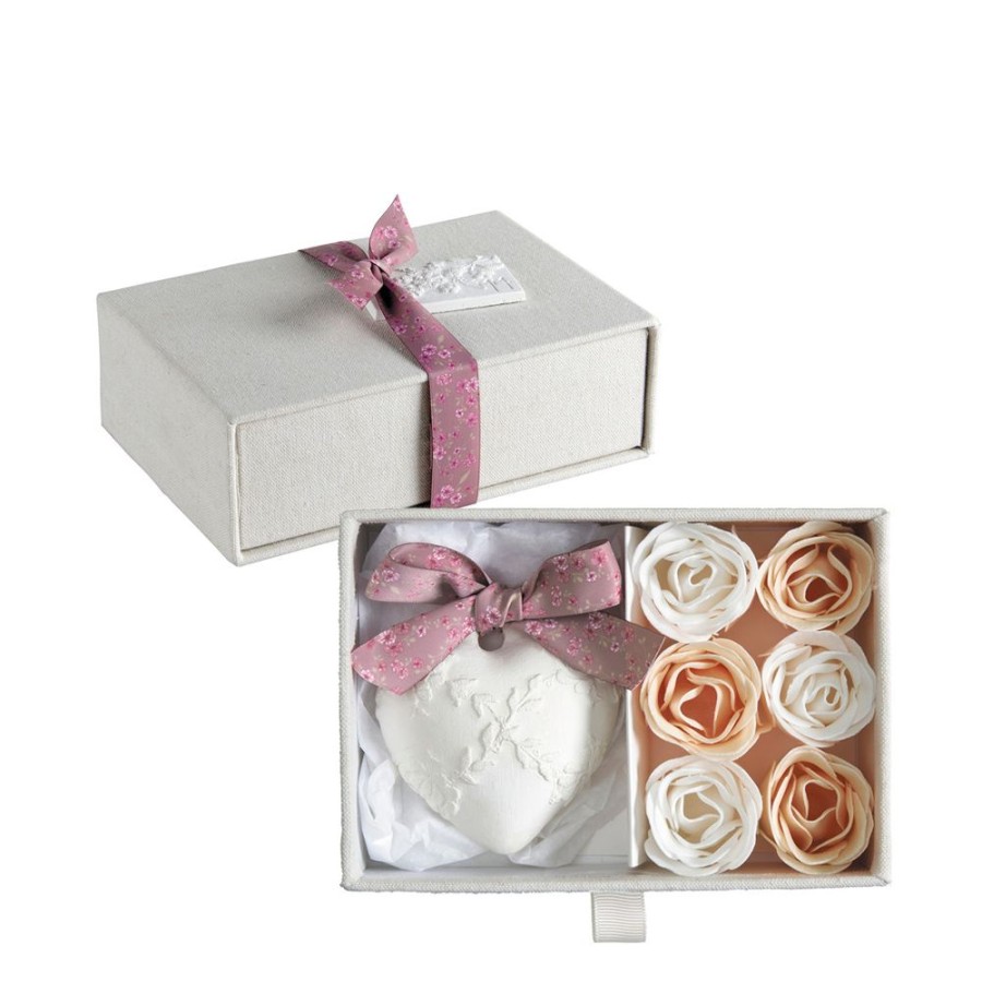 Bain MATHILDE M Feuilles De Savon | Coffret Roses Eternelles Les Presents De Mathilde - Rose Elixir