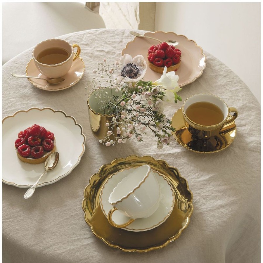 Art De La Table MATHILDE M Bols, Tasses Et Theieres | Tasse A Cafe Marguerite - Dore