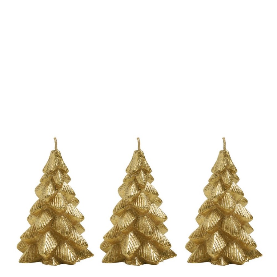 Boutique De Noel MATHILDE M Decoration | Set De 3 Bougies Decoratives Sapin