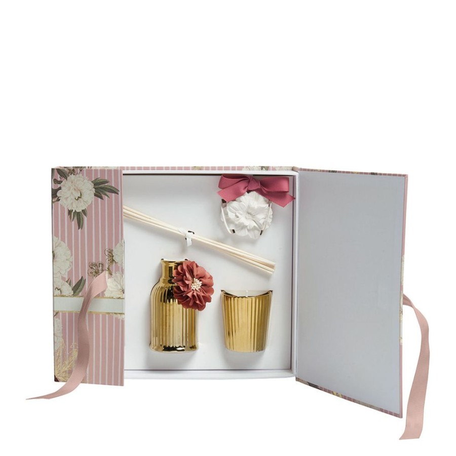 Parfum D'Interieur MATHILDE M Coffrets Cadeaux | Coffret Parfume Prestige Celebrations Exquises - Rose Elixir