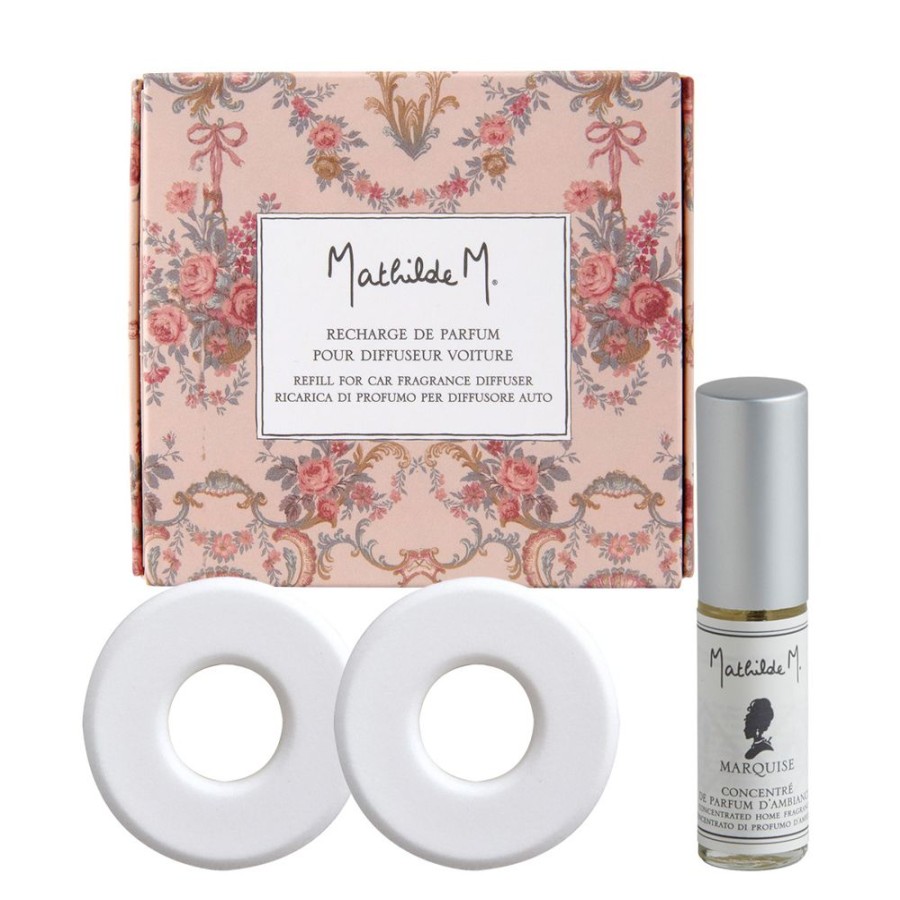 Parfum D'Interieur MATHILDE M Diffuseurs De Parfum Pour Voitures | Recharge De Parfum Pour Diffuseur De Voiture Escapades Parfumees - Marquise