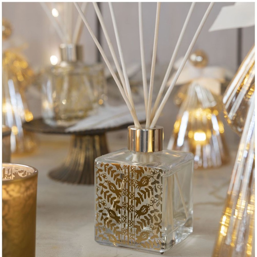 Parfum D'Interieur MATHILDE M Diffuseurs De Parfum D'Ambiance | Diffuseur De Parfum D'Ambiance Fetes Enchantees 150 Ml - Sapin Dore