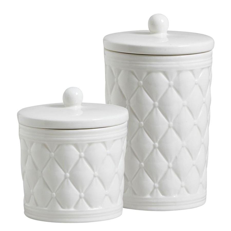 Bain MATHILDE M Pots A Coton | Set 2 Pots A Coton Boudoir Precieux