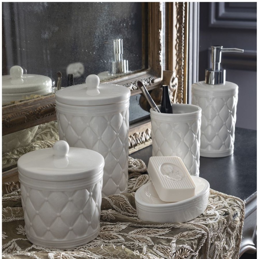 Bain MATHILDE M Pots A Coton | Set 2 Pots A Coton Boudoir Precieux