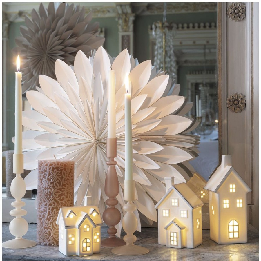 Decoration MATHILDE M Objets Decoratifs | Maison Decorative Led En Ceramique - Petit Modele