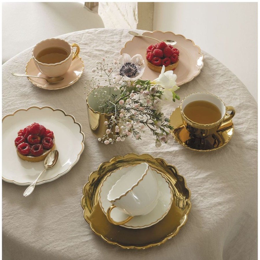 Art De La Table MATHILDE M Bols, Tasses Et Theieres | Mug Marguerite - Dore