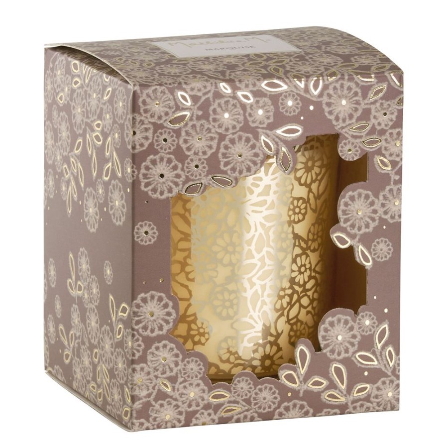 Parfum D'Interieur MATHILDE M Bougies Parfumees | Bougie Parfumee De Fleurs Et D'Or 160 G - Marquise