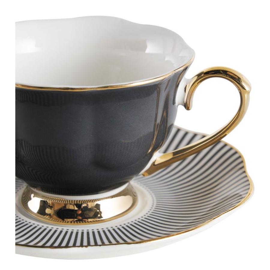 Art De La Table MATHILDE M Bols, Tasses Et Theieres | Tasse A The Madame De Recamier - Gris Fonce