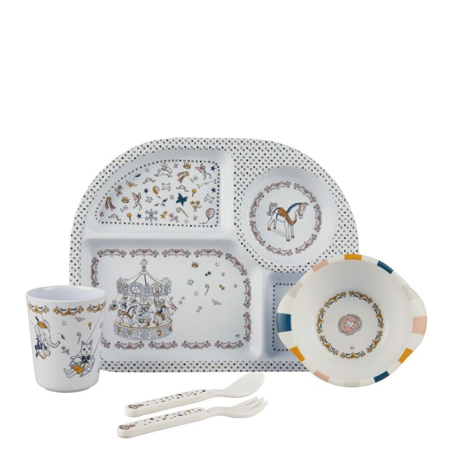 Bebe MATHILDE M Coffrets Repas | Mon Premier Coffret Repas Plateau Petit Carrousel