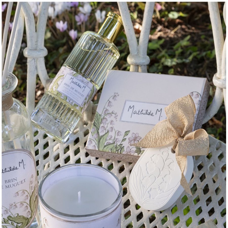 Parfum D'Interieur MATHILDE M Objets Parfumes Et Recharges | Decor Parfume Porte-Bonheur Edition Limitee - Brin De Muguet