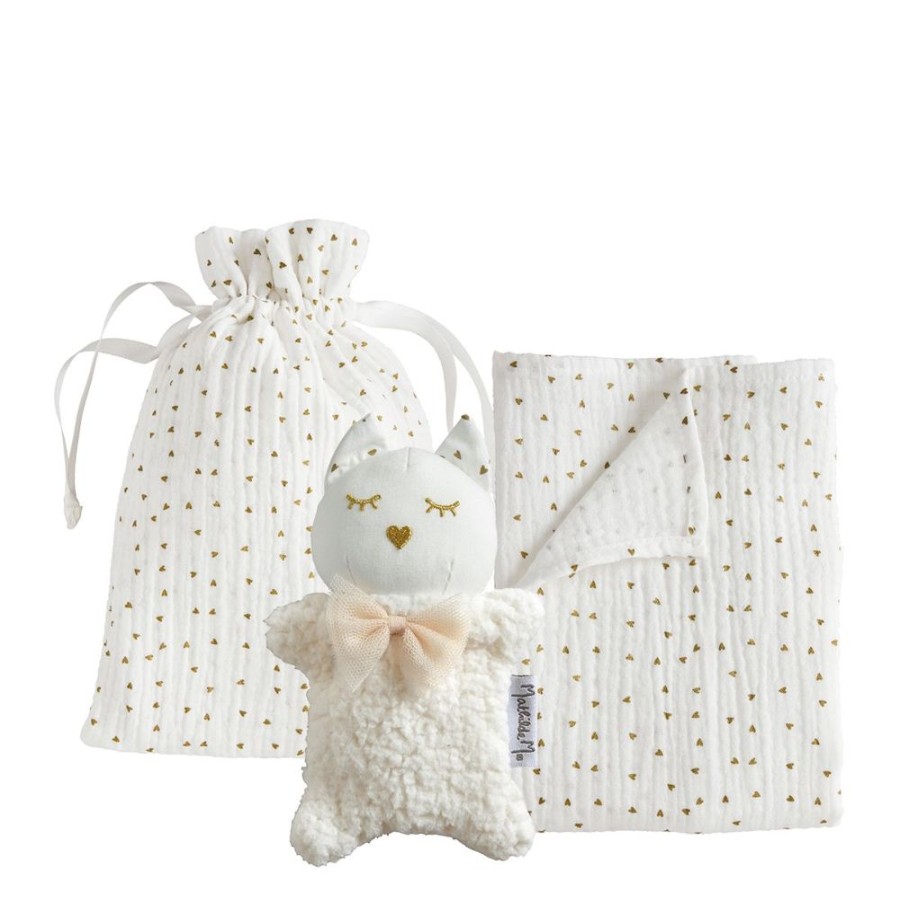 Bebe MATHILDE M Peluches Et Doudous | Coffret Mini Toudoux Chat Petit Carrousel