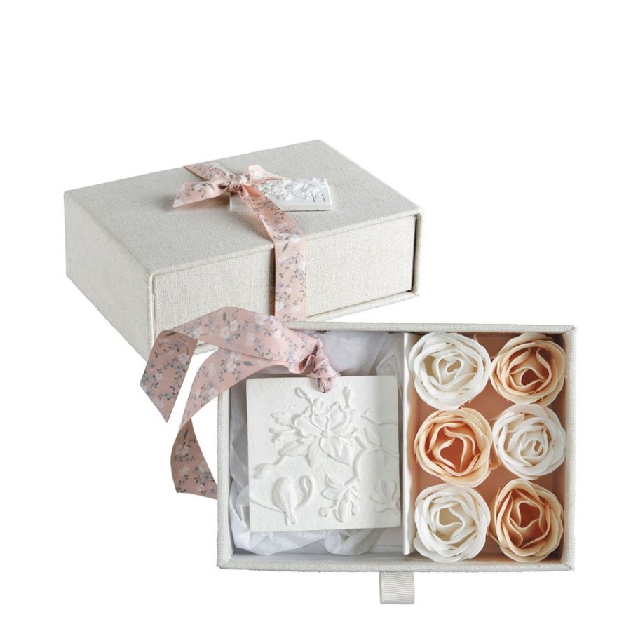 Bain MATHILDE M Feuilles De Savon | Coffret Roses Eternelles Les Presents De Mathilde - Fleur De The