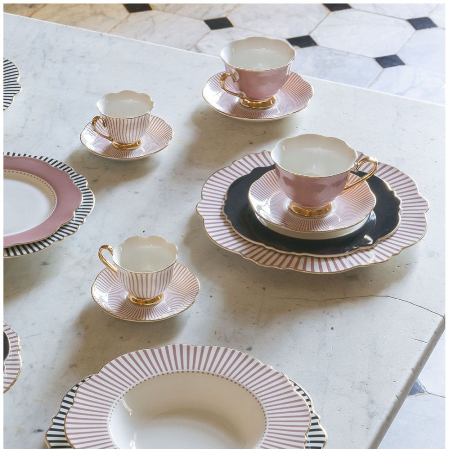 Art De La Table MATHILDE M Bols, Tasses Et Theieres | Coffret 2 Tasses A The Madame De Recamier - Rose