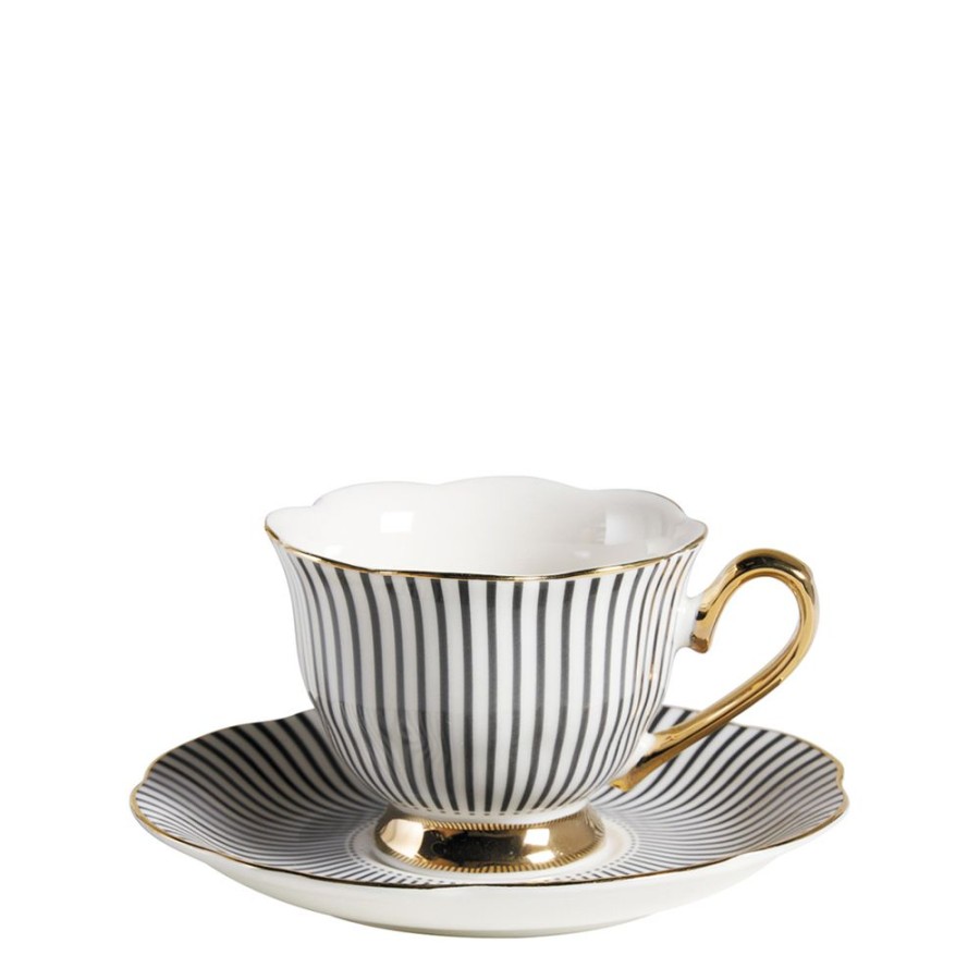 Art De La Table MATHILDE M Bols, Tasses Et Theieres | Tasse A Cafe Madame De Recamier - Gris Fonce