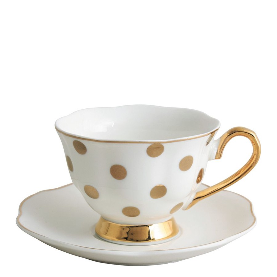 Art De La Table MATHILDE M Bols, Tasses Et Theieres | Tasse A The Madame De Recamier - Pois Dores