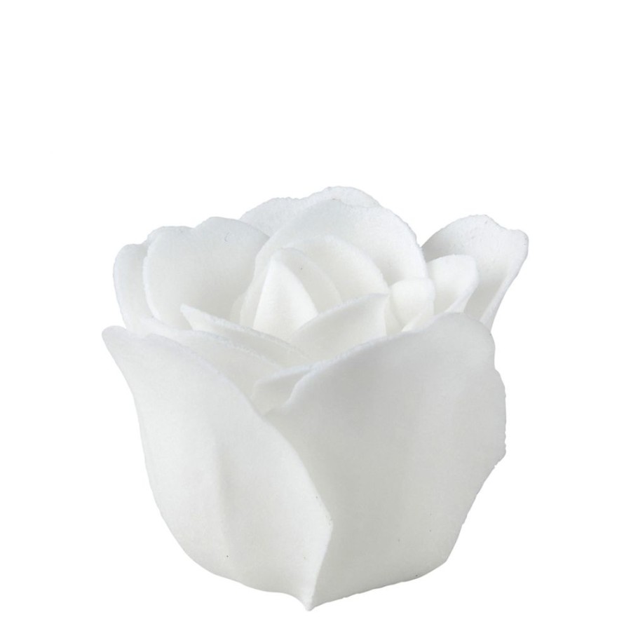 Bain MATHILDE M Feuilles De Savon | Bouquet De 3 Roses De Savon Blanches - Parfum Rose