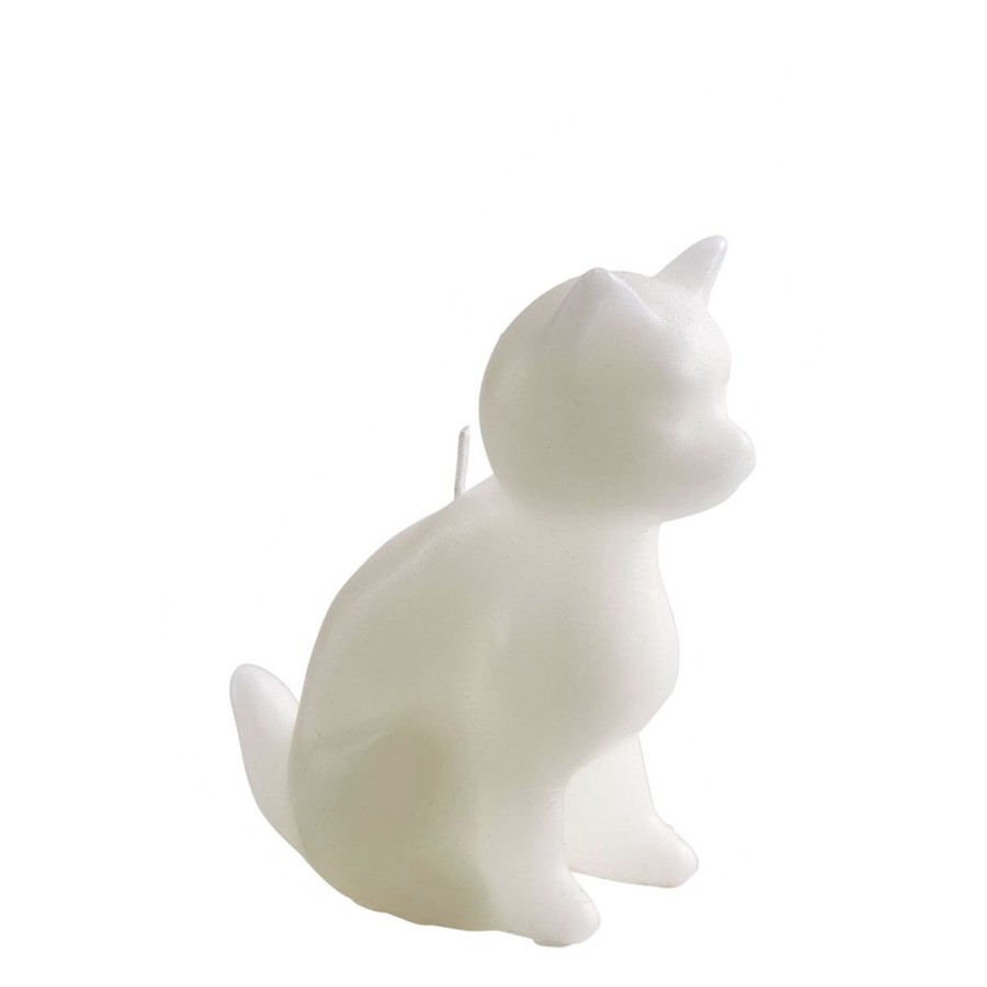 Parfum D'Interieur MATHILDE M Bougies Parfumees | Bougie Decorative Parfumee Chat Blanc - The Blanc Et Musc