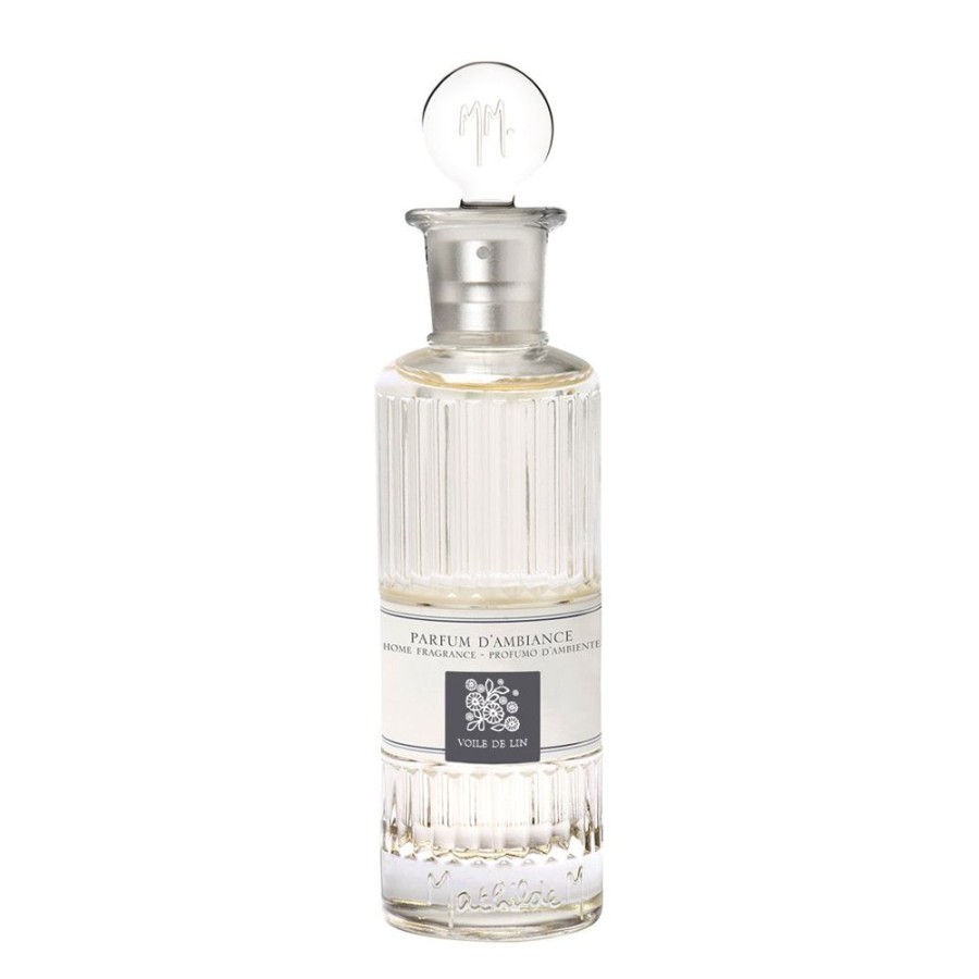 Parfum D'Interieur MATHILDE M Vaporisateurs De Parfum D'Ambiance | Parfum D'Ambiance Les Intemporels 100 Ml - Voile De Lin