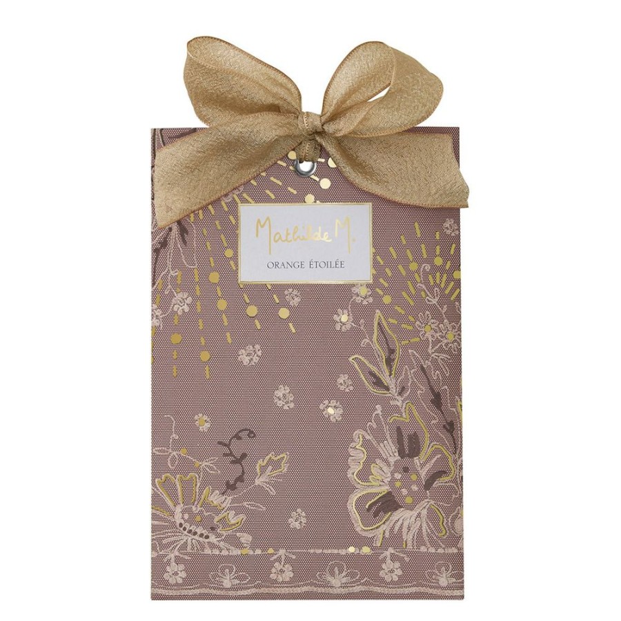 Parfum D'Interieur MATHILDE M Parfums D'Armoire Et Recharges | Sachet Parfume Fetes Enchantees - Orange Etoilee