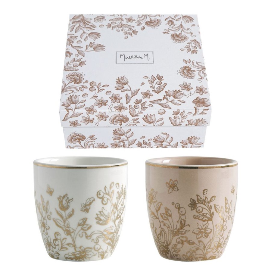 Art De La Table MATHILDE M Bols, Tasses Et Theieres | Coffret De 4 Tasses A Cafe Escale A Sintra