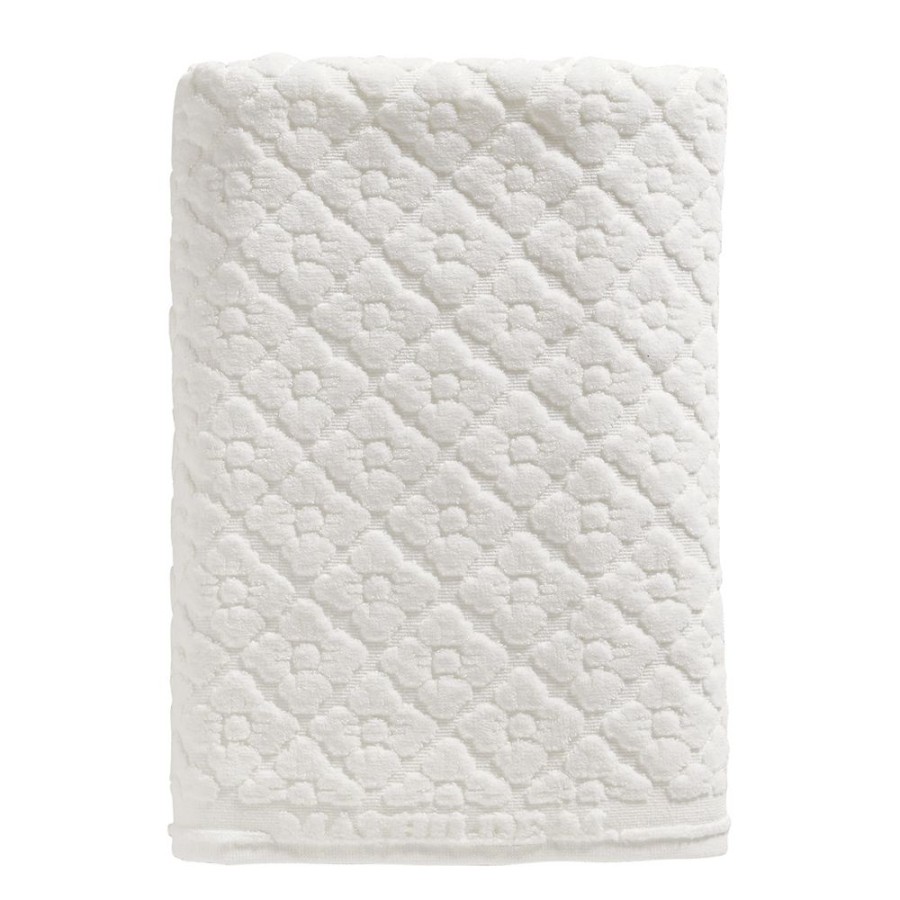 Bain MATHILDE M Linge De Bain | Serviette De Bain Douceur Florale Blanc